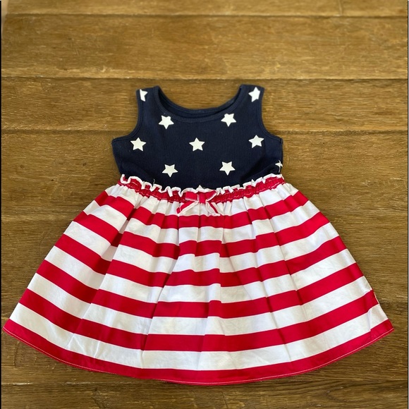 Stars and stripes navy,  red and white dress, Sz 18-24mos - Picture 1 of 4